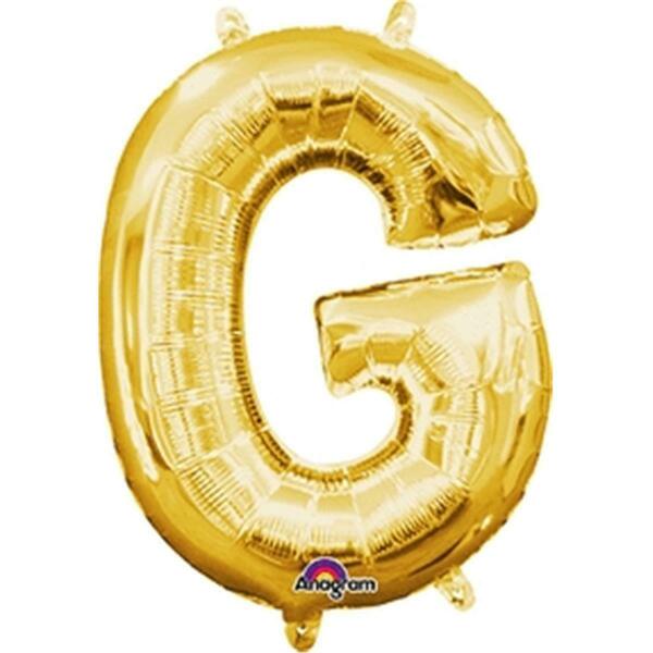 16 in. Letter G Gold Supershape Foil Balloon